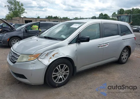 2011 Honda Odyssey Ex from USA, damaged, VIN 5FNRL5H42BB010682